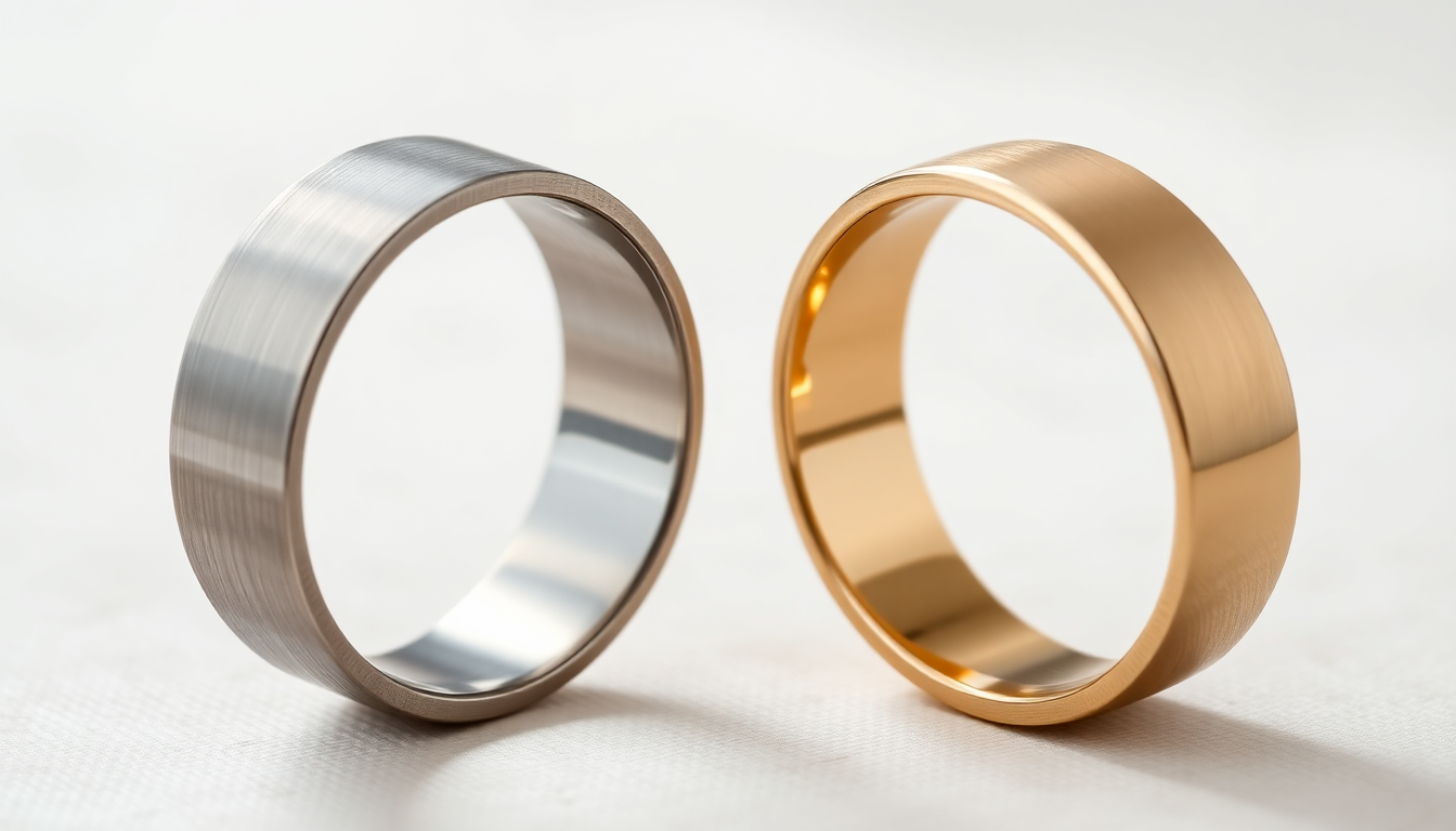 Wedding Band Materials: Stainless Steel vs. Traditional Gold