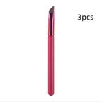Wild Eyebrow Brush 3d Stereoscopic Painting Hairline Eyebrow Paste Artifact Eyebrow Brush Brow Makeup Brushes Concealer Brush Red 3PCS