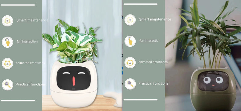 Smart Planter Endless Fun Over 49 Rich Expressions 7 Smart Sensors And AI Chips Make Raising Plants Easy And Fun Set53 Small