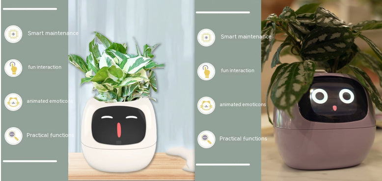 Smart Planter Endless Fun Over 49 Rich Expressions 7 Smart Sensors And AI Chips Make Raising Plants Easy And Fun Set55 Small