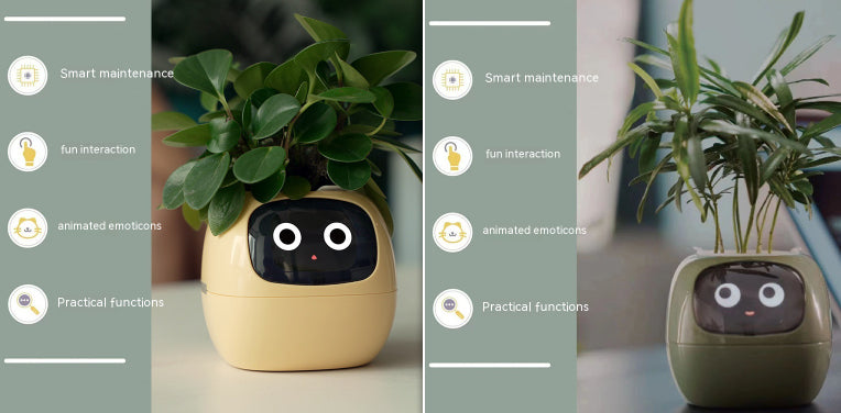 Smart Planter Endless Fun Over 49 Rich Expressions 7 Smart Sensors And AI Chips Make Raising Plants Easy And Fun Set57 Small