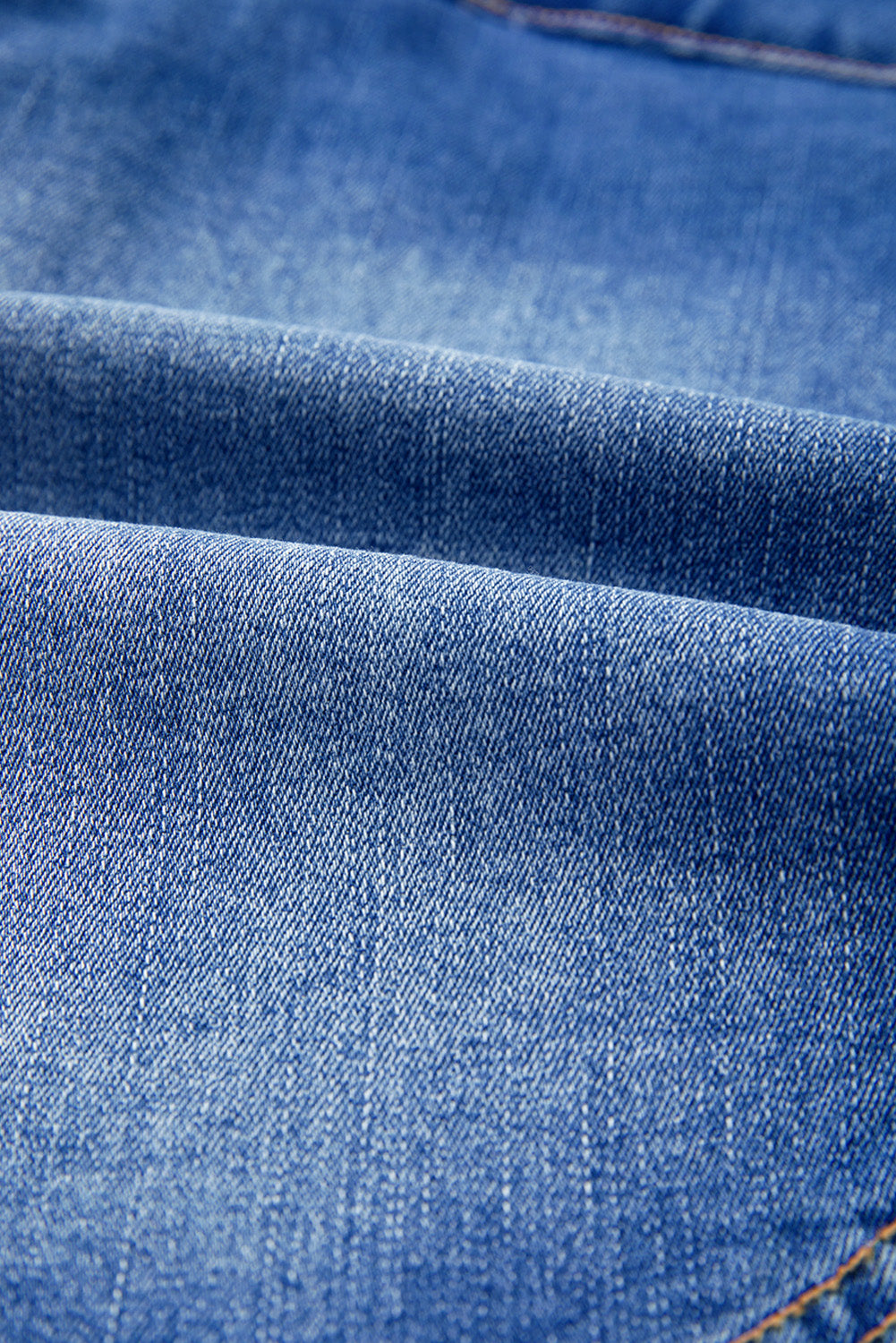 Ashleigh Blue Wrapped Crossed Waist Denim Mini Skirt- Women