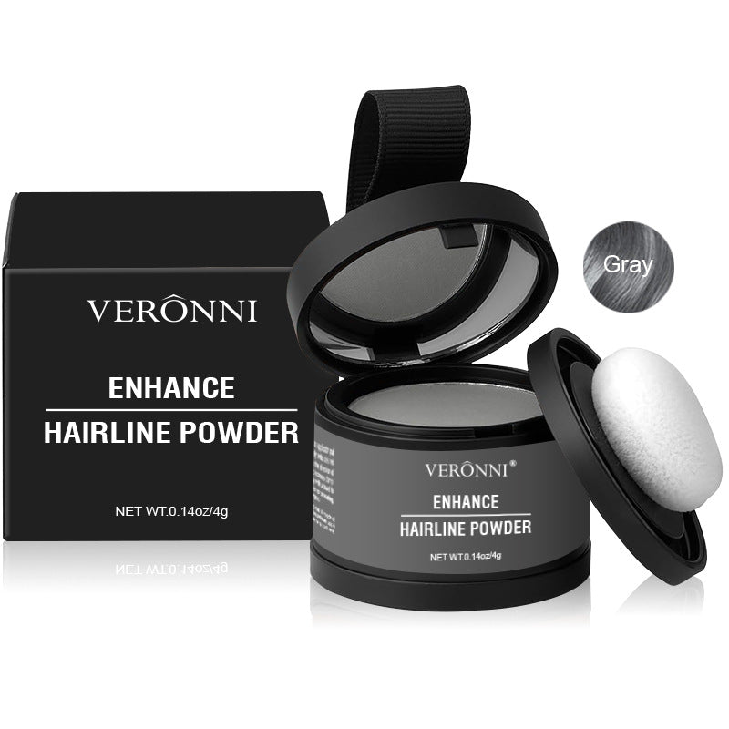 14 Color Hair Line Powder Black Root Up Natural Instant Waterproof Hairline Shadow Concealer Coverage Paint Repair Fill In Hair 4g Gray