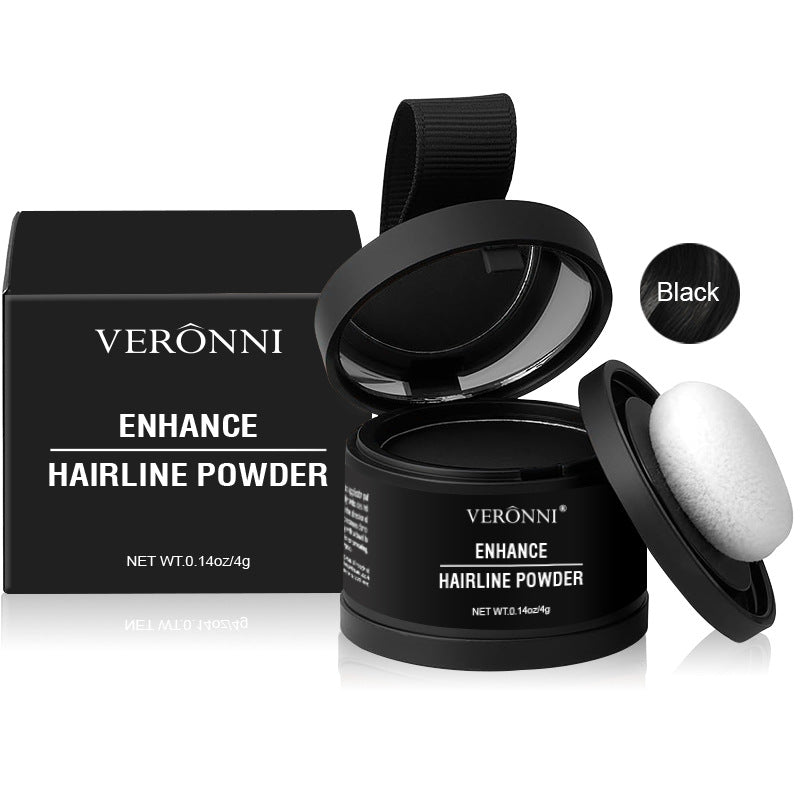 14 Color Hair Line Powder Black Root Up Natural Instant Waterproof Hairline Shadow Concealer Coverage Paint Repair Fill In Hair 4g Black