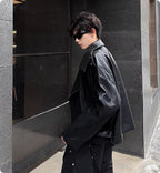 Men's PU Leather Jacket Sophisticated And Slightly Rebellious Look