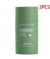 Cleansing Green Tea Mask Clay Stick Oil Control Anti-Acne Whitening Seaweed Mask Skin Care A 2pcs