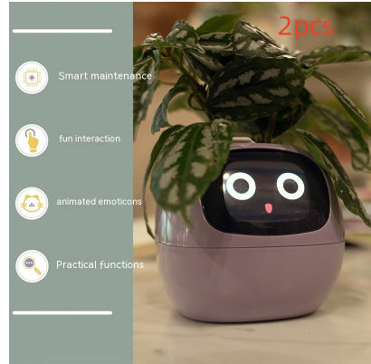Smart Planter Endless Fun Over 49 Rich Expressions 7 Smart Sensors And AI Chips Make Raising Plants Easy And Fun Set5 Small