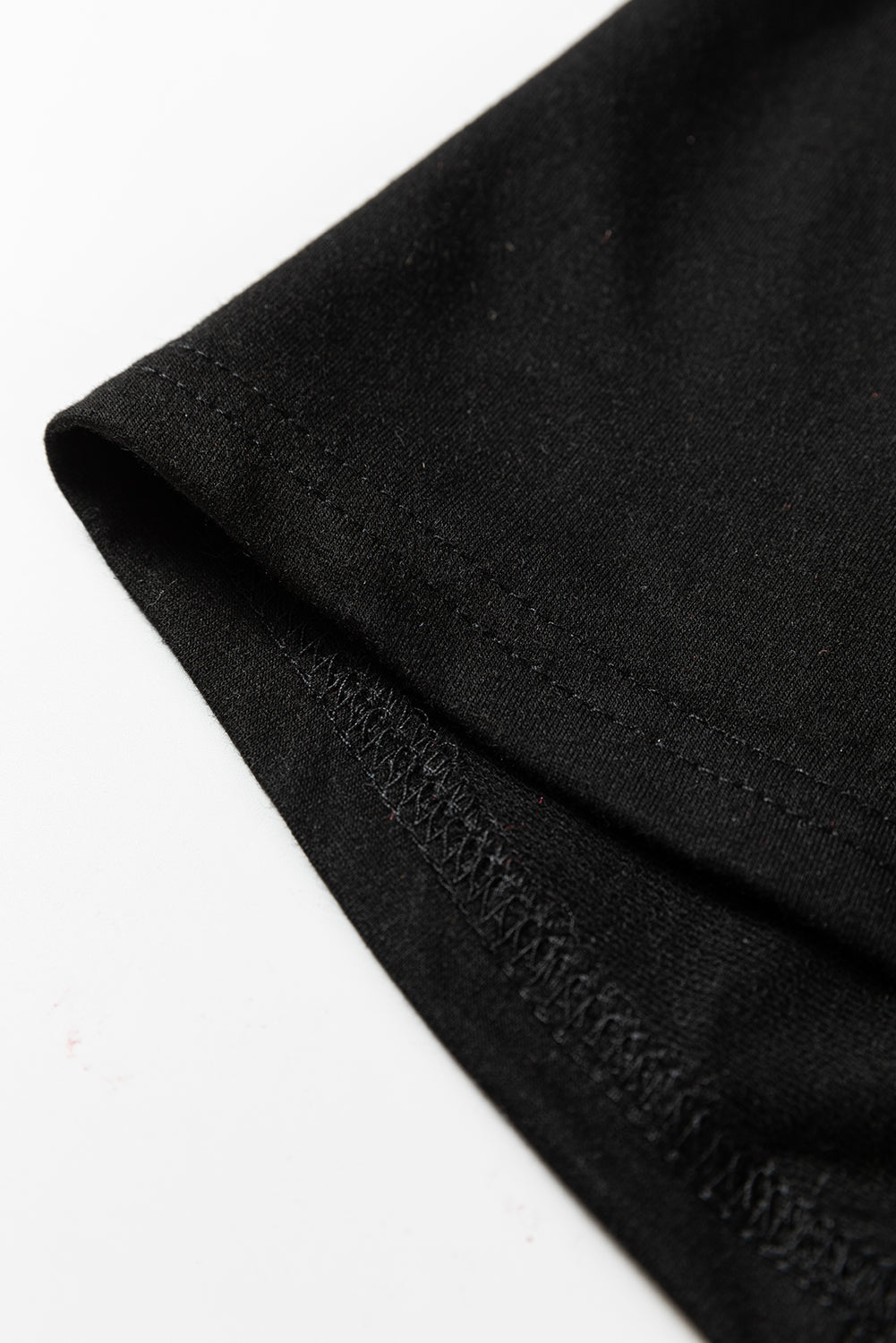 Black Solid Color Raw Seam Big Flower Patched Loose Overall Jumpsuit- Women