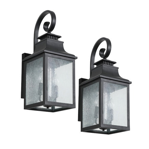 Large Outdoor Glass Wall Light Supports Many Types Of Bulbs