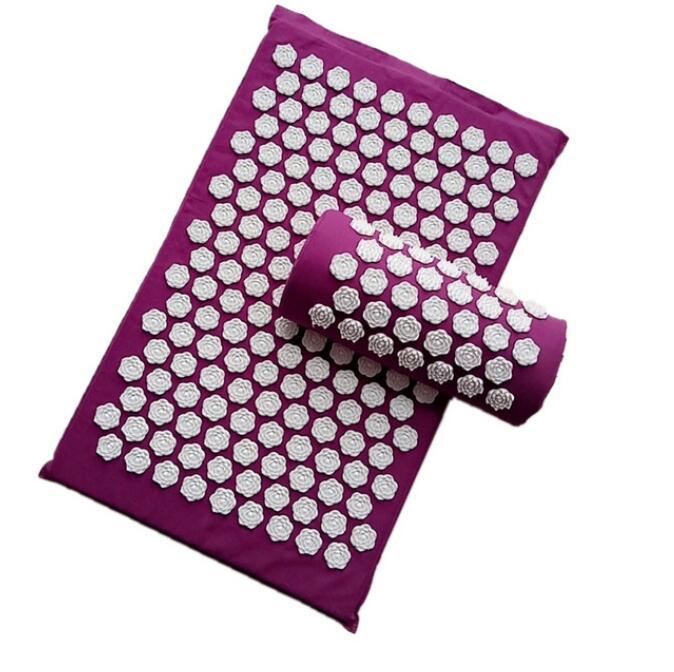 Acupuncture Yoga Cushion Massage Cushion and Pillow Purple Lotus
