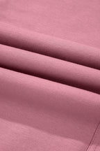 Light Pink Lace-up Elastic Waist Sleeveless Square Neck Jumpsuit- Women