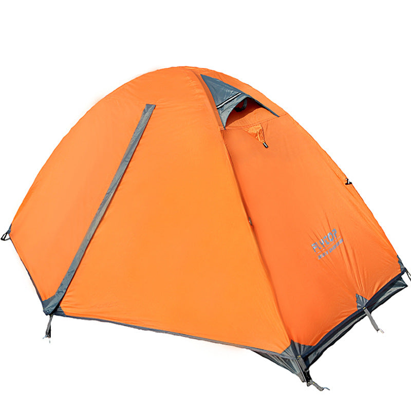 Outdoor Double Camping Rainproof Tents Outdoor Camping High Mountain Snowfield Ultra-light Camping Equipment Orange