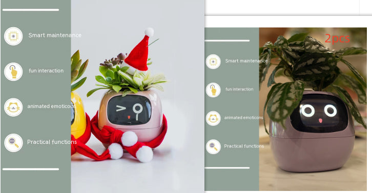 Smart Planter Endless Fun Over 49 Rich Expressions 7 Smart Sensors And AI Chips Make Raising Plants Easy And Fun Set20 Small
