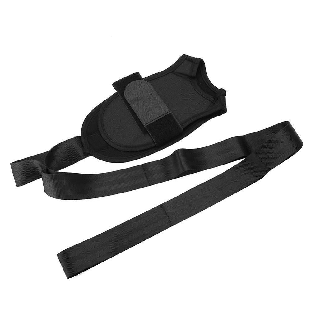 Yoga Ligament Stretching Belt Foot Drop Stroke Hemiplegia Rehabilitation Strap Leg Training Foot Ankle Joint Correction Braces Black 2 1pc