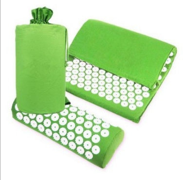 Acupuncture Yoga Cushion Massage Cushion and Pillow Green Set