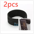Wireless Bluetooth-compatible Headband Outdoor Fitness Yoga Headband 2pcs Dark Grey1 with box