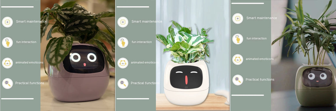 Smart Planter Endless Fun Over 49 Rich Expressions 7 Smart Sensors And AI Chips Make Raising Plants Easy And Fun Set37 Small