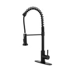 Solid Brass Single Handle Single Rod Downward Spring Kitchen Sink Faucet