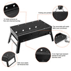 Portable BBQ Grill Foldable Charcoal Grill Camping Garden Outdoor Travel