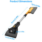 1Pc 3 In 1 Car Snow Removal Shovel With Lights Car Snow Removal Tool Telescopic Windshield Ice Scraper Snow Brush Shovel