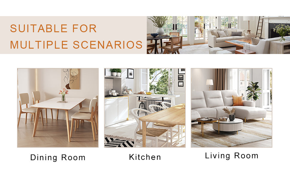 Large Modern Minimalist Rectangular Glass Dining Table with 0.39' Tempered Glass Tabletop and Silver Chrome Metal Legs, for Kitchen Dining Living Meeting Room Banquet hall,63''x35''x 29''W1151S00191