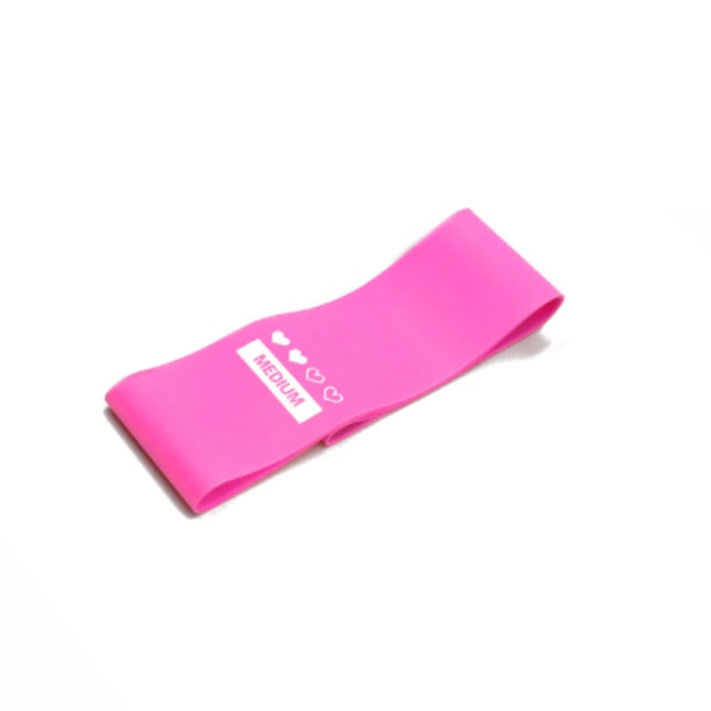 Resistance Bands Sealing Elastic Booty Sport Bodybuilding Rubber Band For Fitness Gym Leagues Equipment Sports Mini Yoga Pink