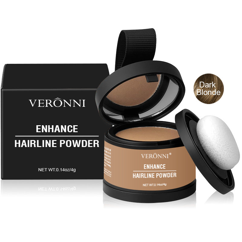 14 Color Hair Line Powder Black Root Up Natural Instant Waterproof Hairline Shadow Concealer Coverage Paint Repair Fill In Hair 4g Dark Blonde