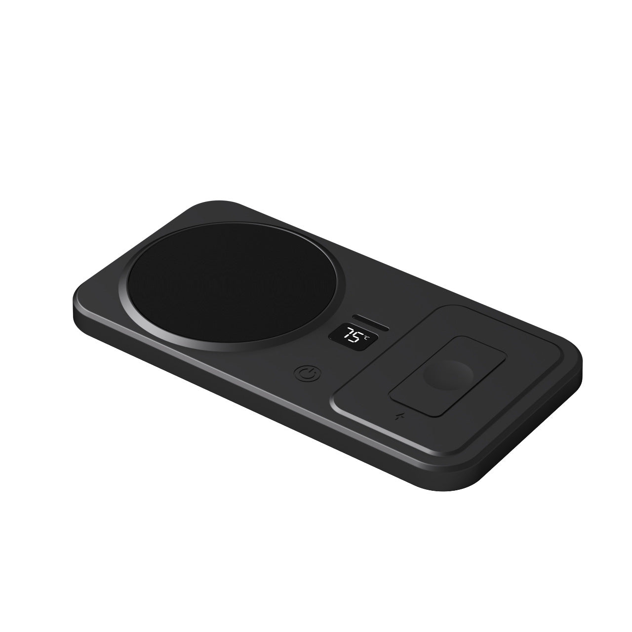 Multifunctional Home Smart Thermal Cup Pad Wireless Charging Heating Base Black
