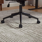 Office Chair,Mid Back Home Office Desk Task Chair with Wheels and Arms Ergonomic PU Leather Computer Rolling Swivel Chair with Padded Armrest,The back of the chair can recline 40° (Brown),SW1741BR