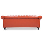 84.65' Rolled Arm Chesterfield 3 Seater Sofa
