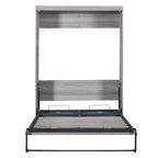 Full Size Murphy Bed, can be Folded into a Cabinet, Gray