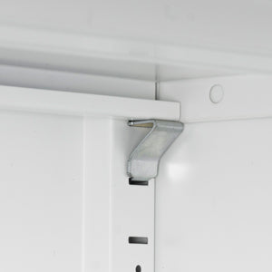 High Storage Cabinet with 2 Doors and 4 Partitions to Separate 5 Storage Spaces, Home/ Office Design