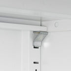 High Storage Cabinet with 2 Doors and 4 Partitions to Separate 5 Storage Spaces, Home/ Office Design