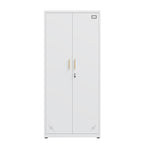 High Storage Cabinet with 2 Doors and 4 Partitions to Separate 5 Storage Spaces, Home/ Office Design