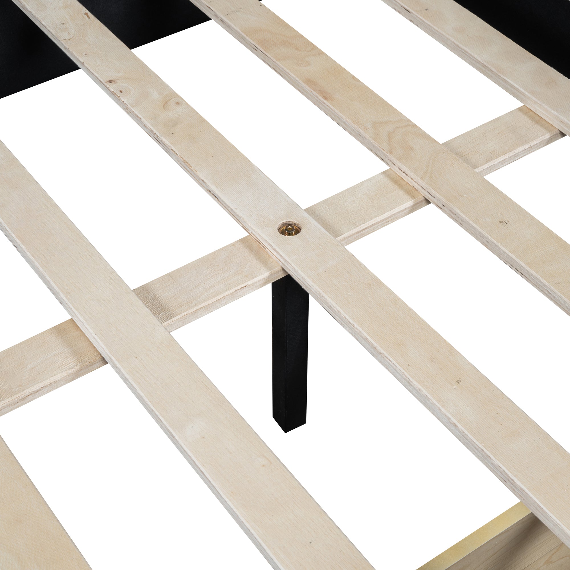 Full Size Upholstered Daybed with 2 Storage Drawers Sofa Bed Frame No Box Spring Needed, Linen Fabric (Beige)