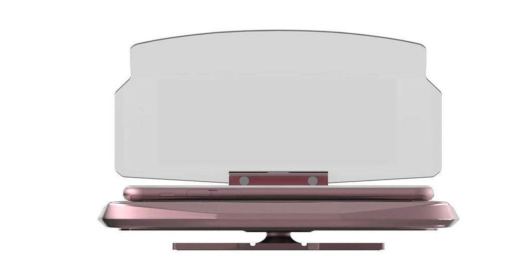 Smartphone Driver Heads Up Display Pink 3M glue