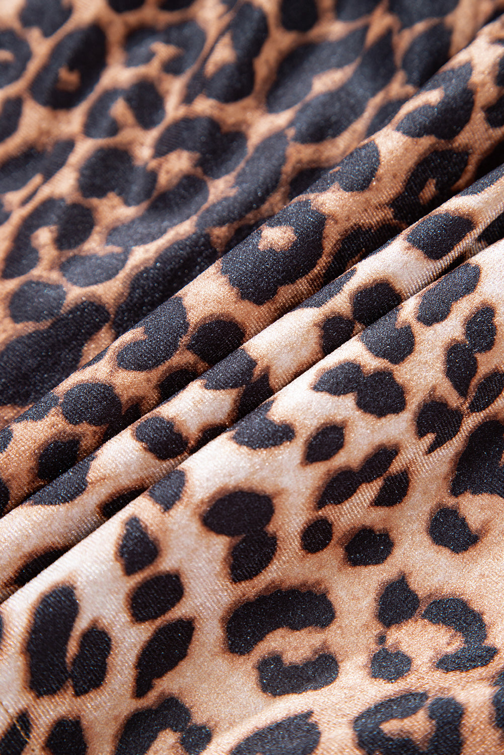 Brown Leopard Tiered Patchwork Hot Mini Skirt- Women