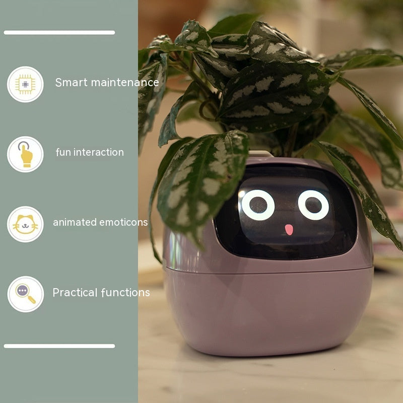 Smart Planter Endless Fun Over 49 Rich Expressions 7 Smart Sensors And AI Chips Make Raising Plants Easy And Fun Purple Small