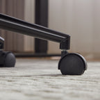 Office Chair,Mid Back Home Office Desk Task Chair with Wheels and Arms Ergonomic PU Leather Computer Rolling Swivel Chair with Padded Armrest,The back of the chair can recline 40° (Brown),SW1741BR