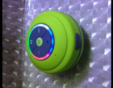 Mini Waterproof LED Speaker Green