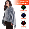 Wearable USB Heated Shawl Grey