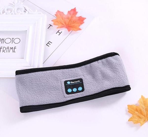 Wireless Bluetooth-compatible Headband Outdoor Fitness Yoga Headband Gray