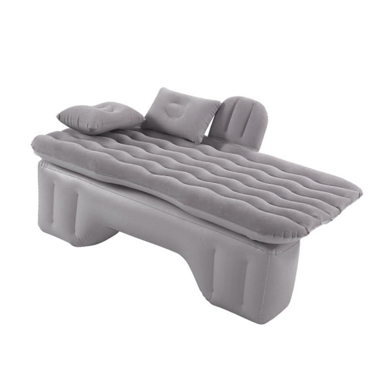 Inflatable Mattress Camping Car Air Mattress Car Travel Mattress Outdoor Car Pillow Bed Grey Siamese