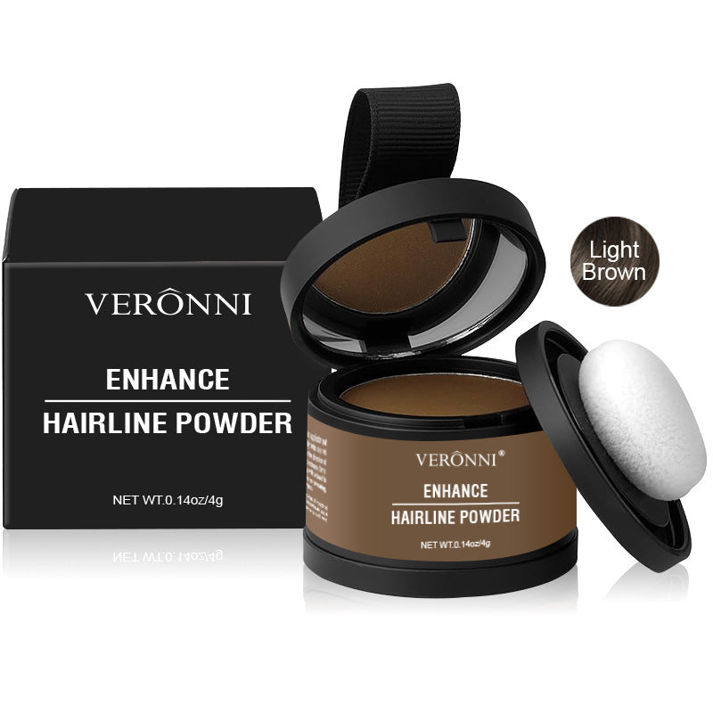 14 Color Hair Line Powder Black Root Up Natural Instant Waterproof Hairline Shadow Concealer Coverage Paint Repair Fill In Hair Light Brown