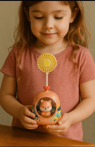 Mini Cartoon Animal Fan