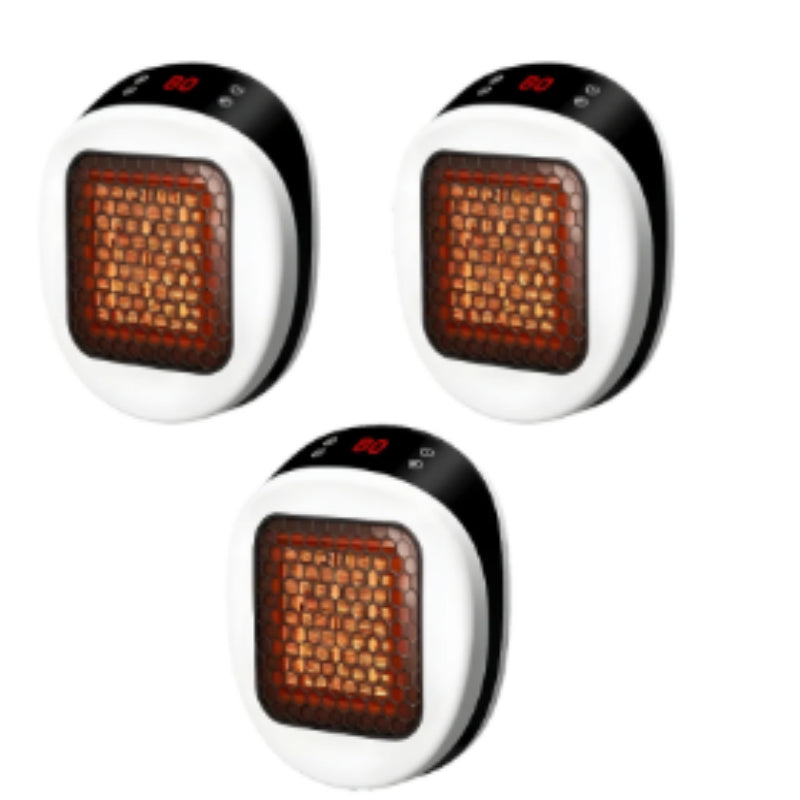 Ceramic Heating Electric Heater Hot Air Blower White 3pcs UK