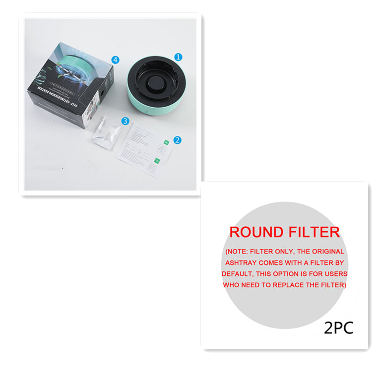 Smoke Removal Air Purification Ashtray Anion Purification Practical Automatic Purifier Ashtray Portable Gadgets For Car Ashtray Set5