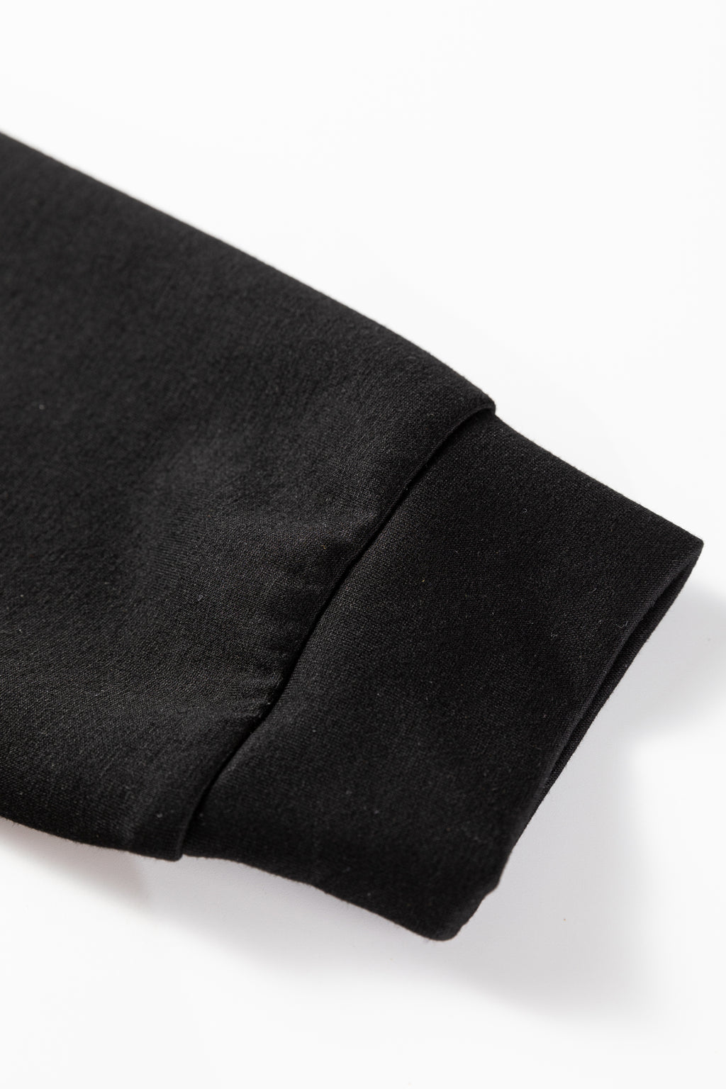 Black Two-tone Long Sleeve Zipped Front Casual Romper- Women