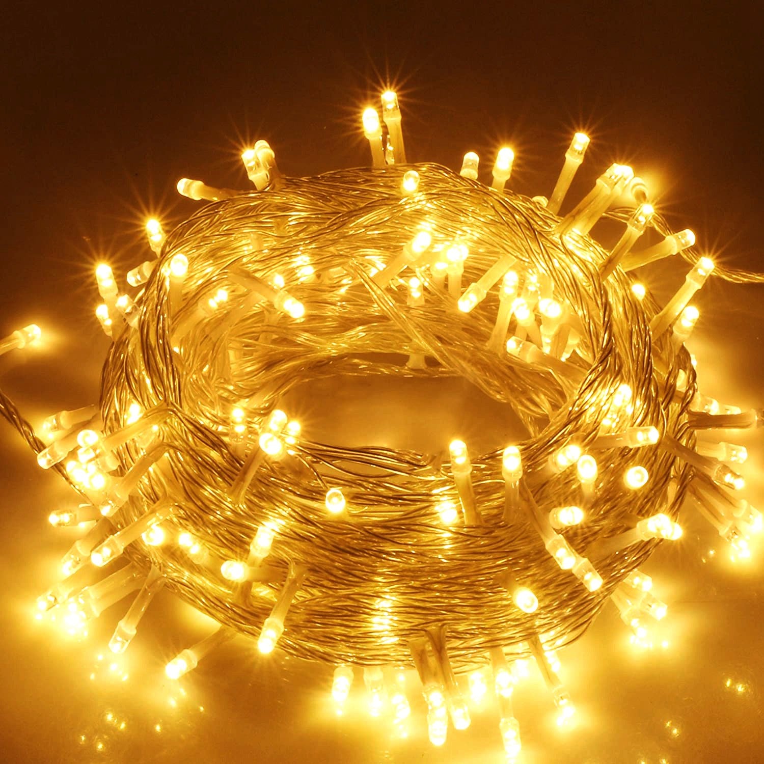 1Pc 3Meter 300 LEDs String Curtain Light With Remote 8 Light Modes IP44 Waterproof For Christmas Halloween New Year Yard Garden Party 3M