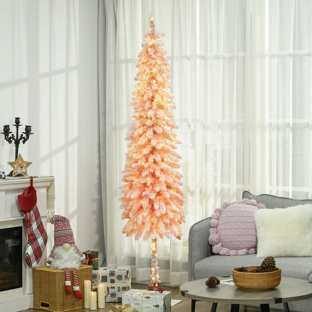 7' Flocked Christmas Trees